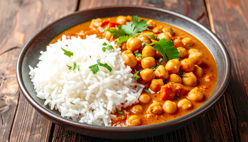 Chickpea and lentil curry