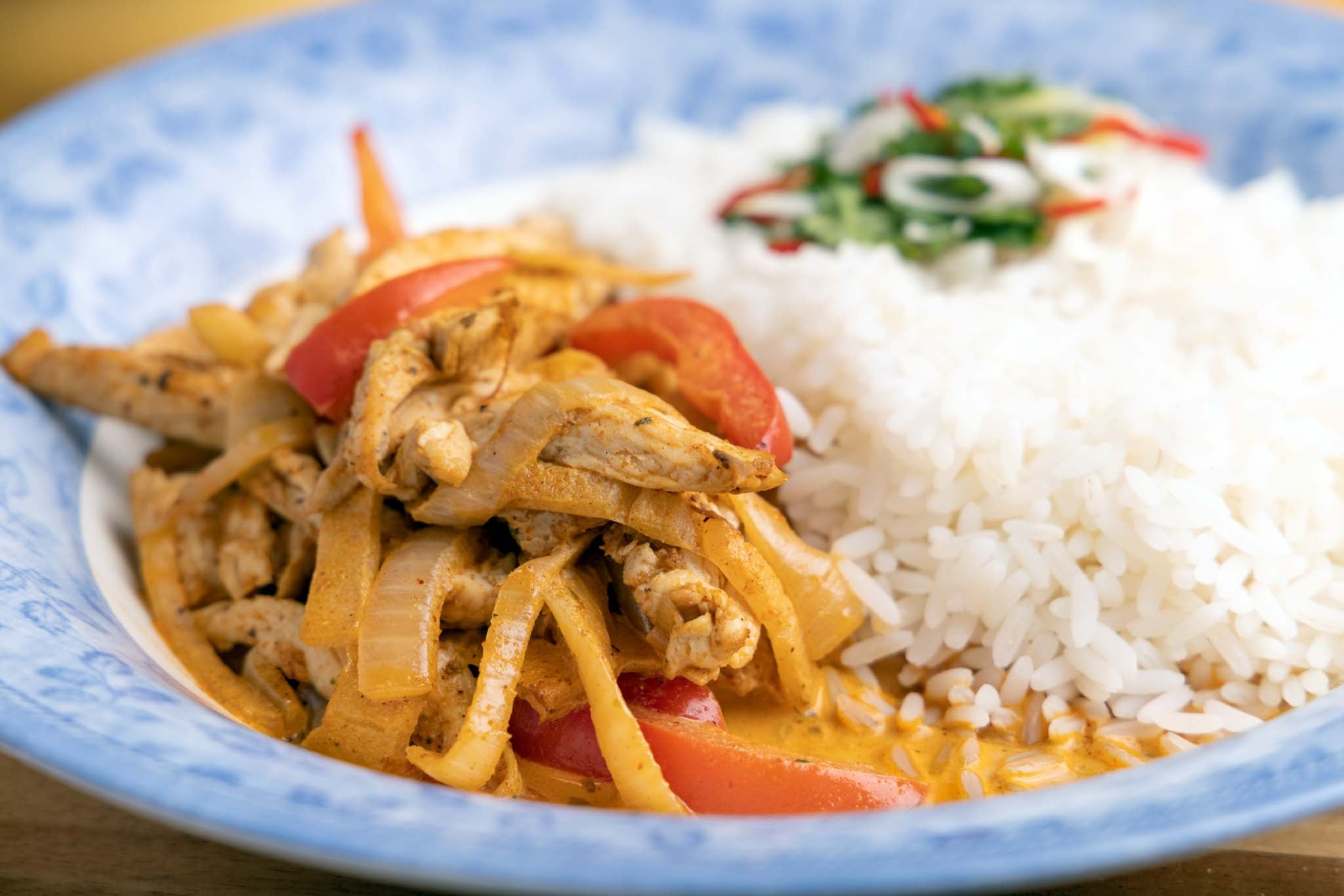 Creamy Chicken Fajitas with Rice