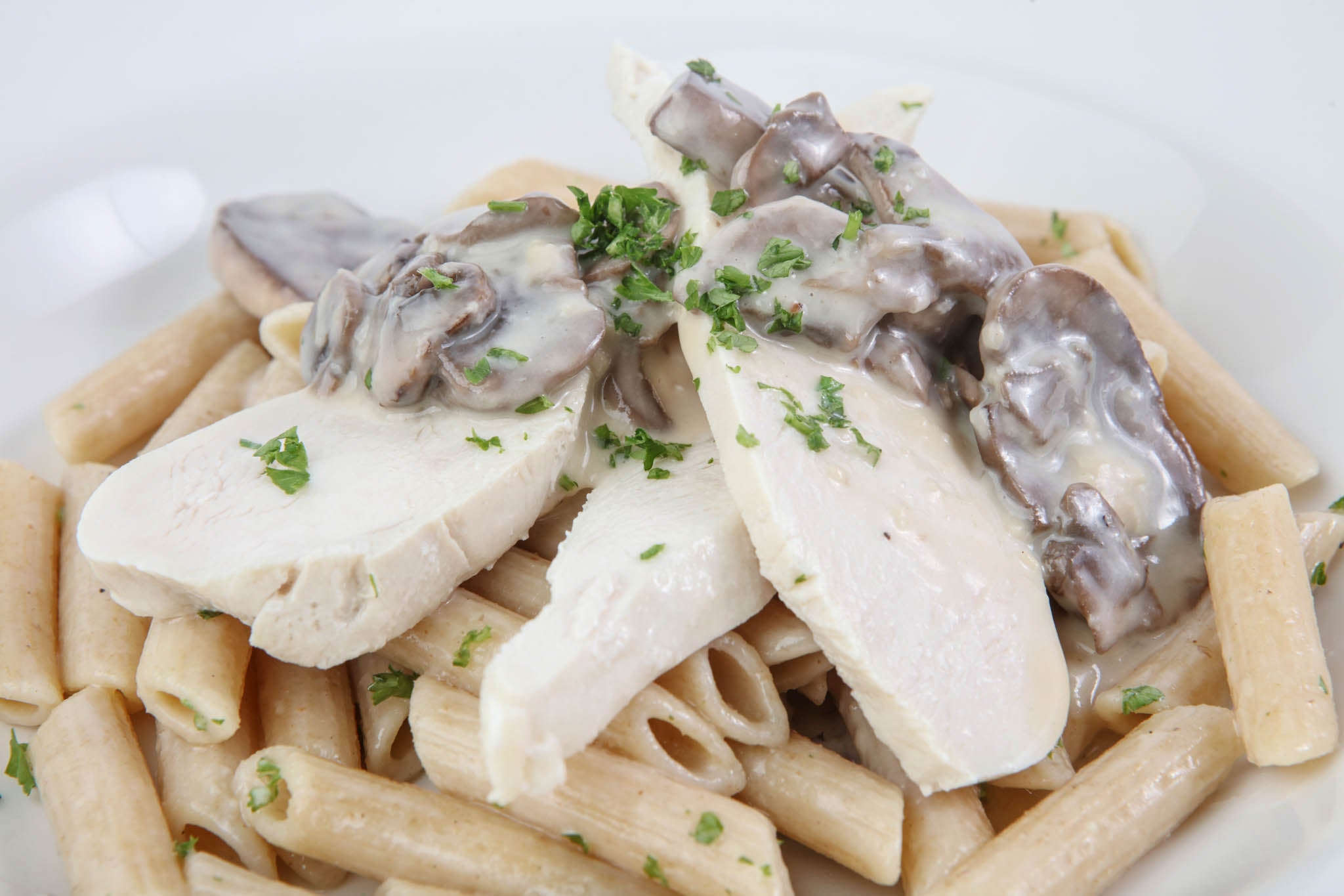 Creamy Chicken & Mushroom Pasta