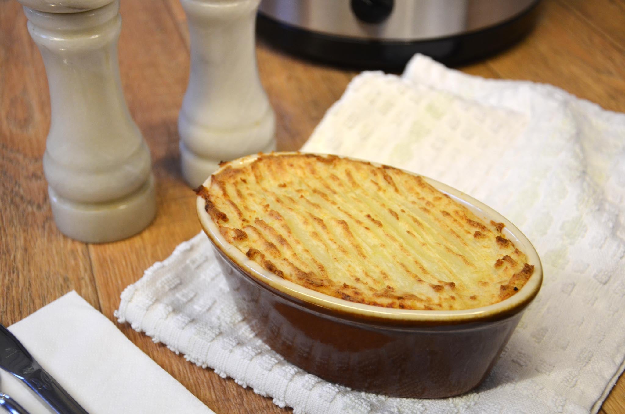 Creamy Mash Topped Vegetable Pie