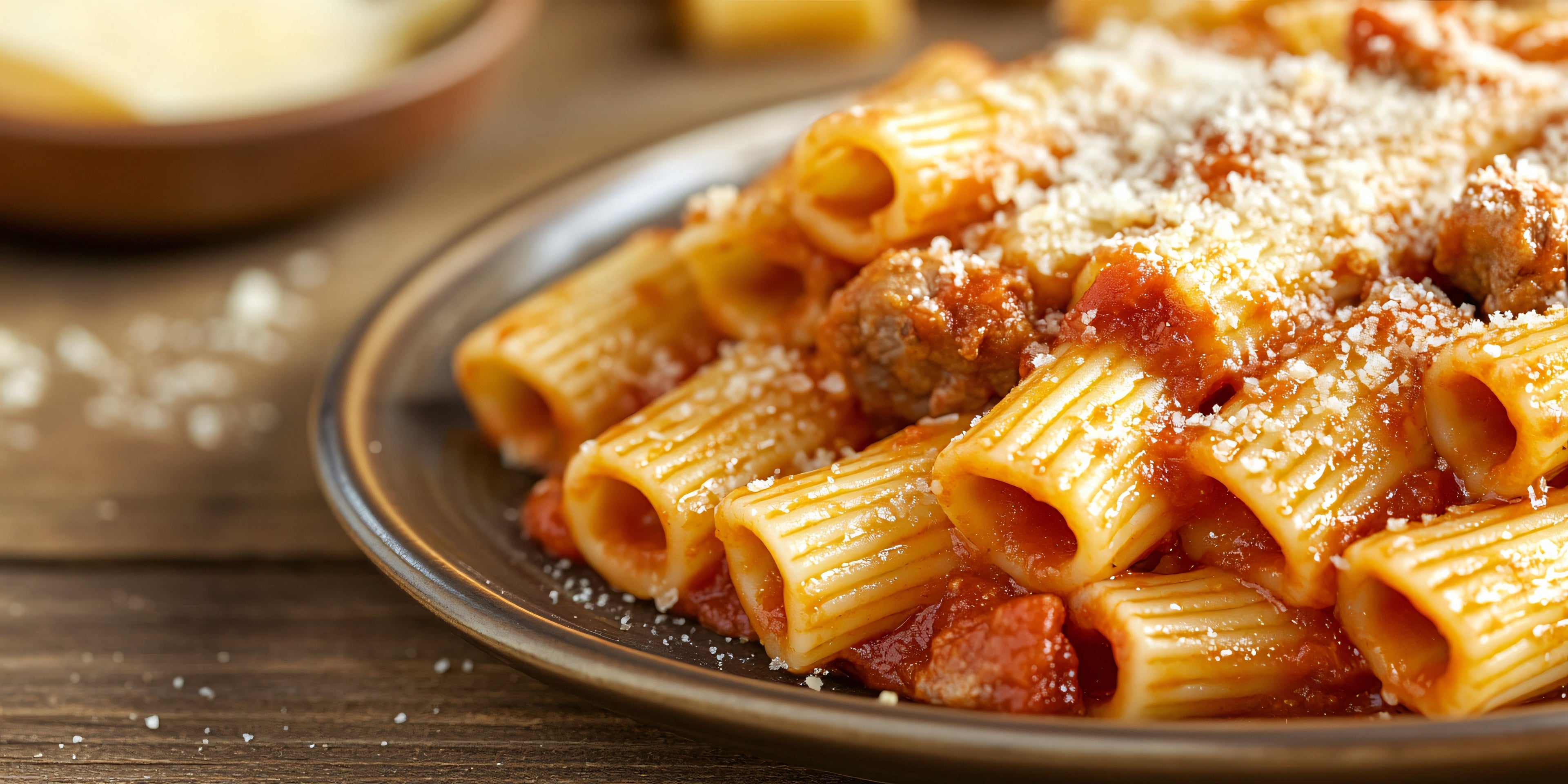 Creamy Tomato and Sausage Rigatoni