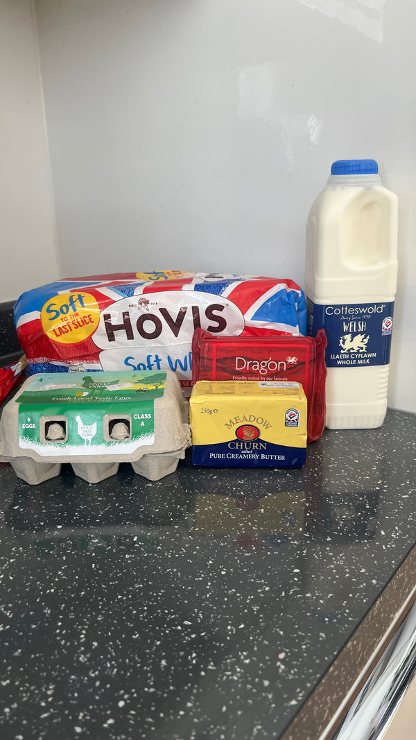 Staple Pack (Variant with: Whole Milk & White Bread)