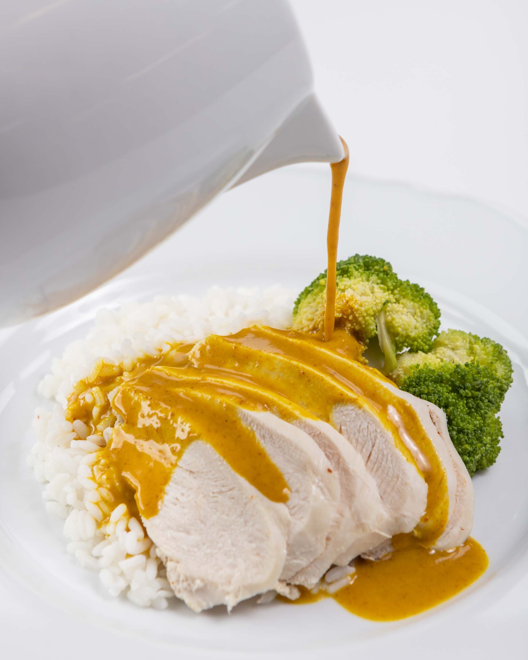 Katsu Chicken Curry with Rice & Broccoli